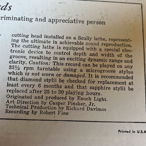 Vintage LP album I want to be Happy Cha Chas Enoch Light and the Light Brigade - Picture 14 of 16